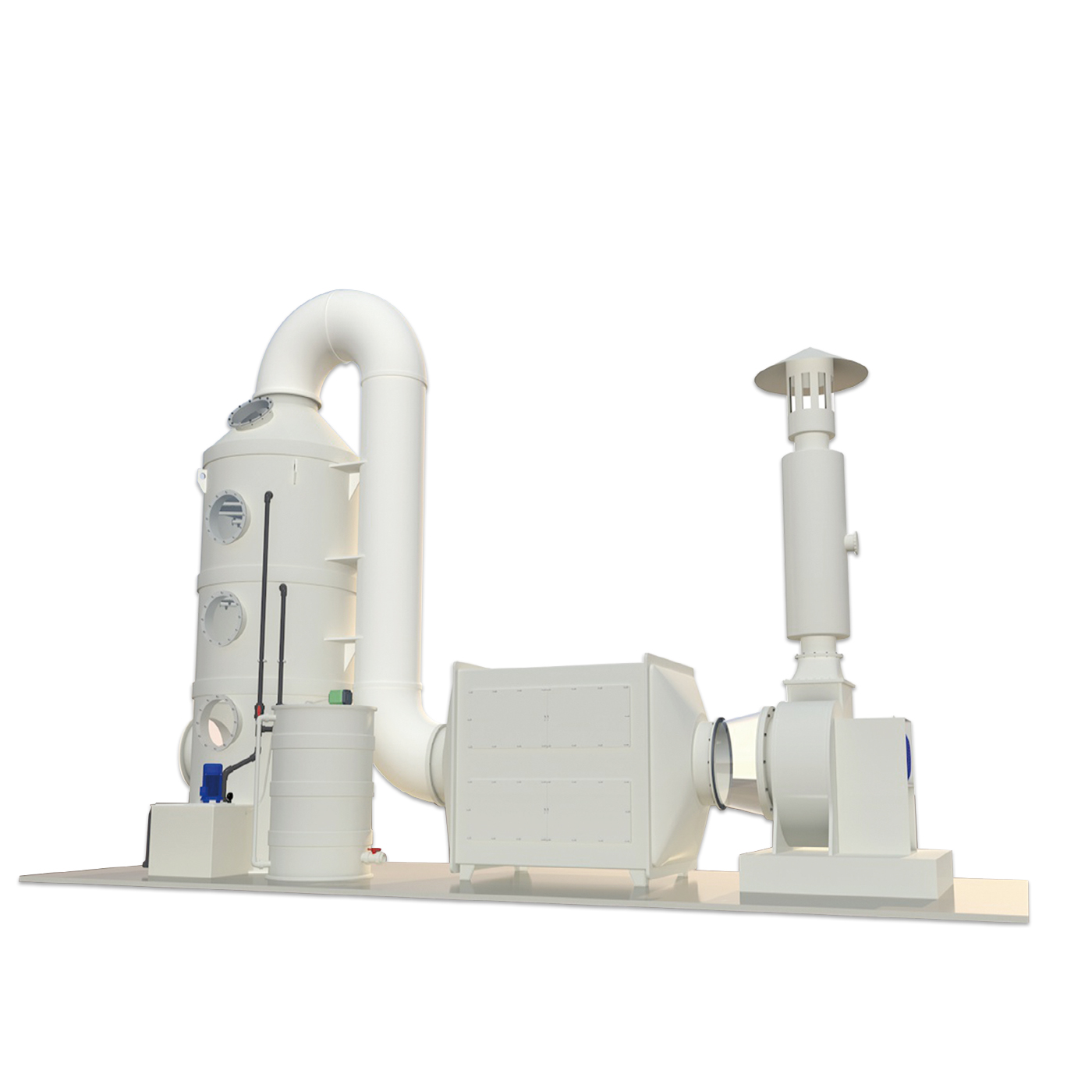 Exhaust gas scrubber system Exhaust gas scrubber system