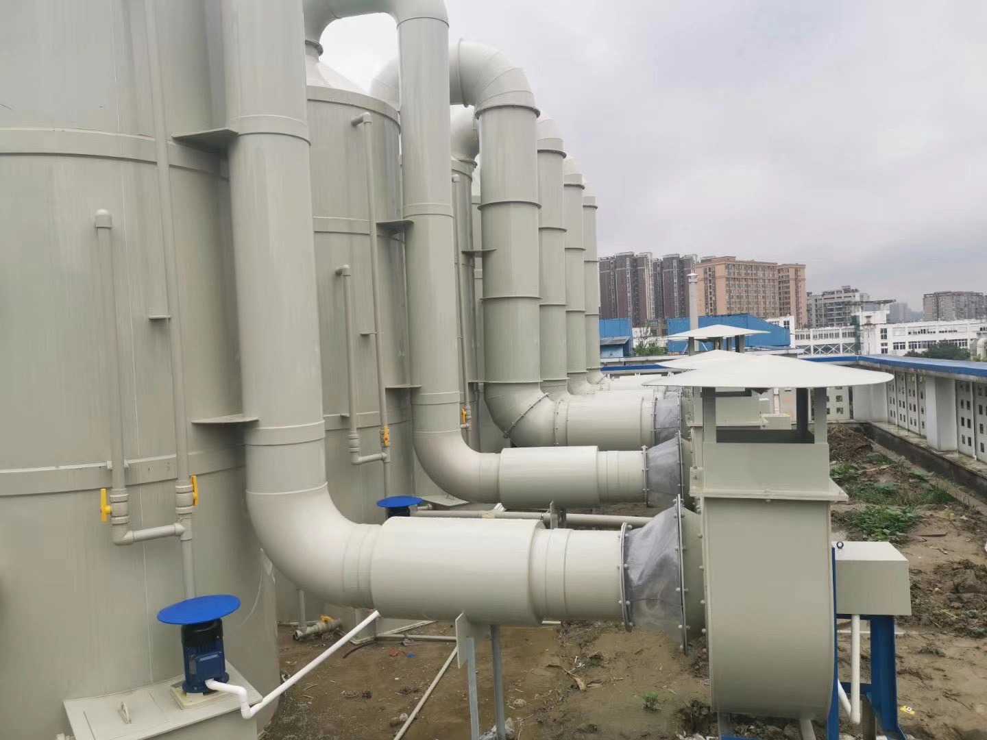 so2 removal wet scrubber acid mist waste gas treatment scrubber